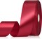 Wine Red Satin Ribbon – 1.5-Inch x 60 Yards Burgundy Fabric Ribbon for Eternal Flowers, Bouquets, Gift Wrapping, Crafts, Weddings, and Christmas Decorations